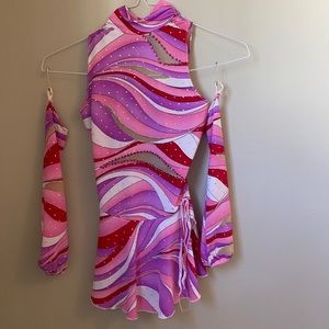 Custom made figure skating dress